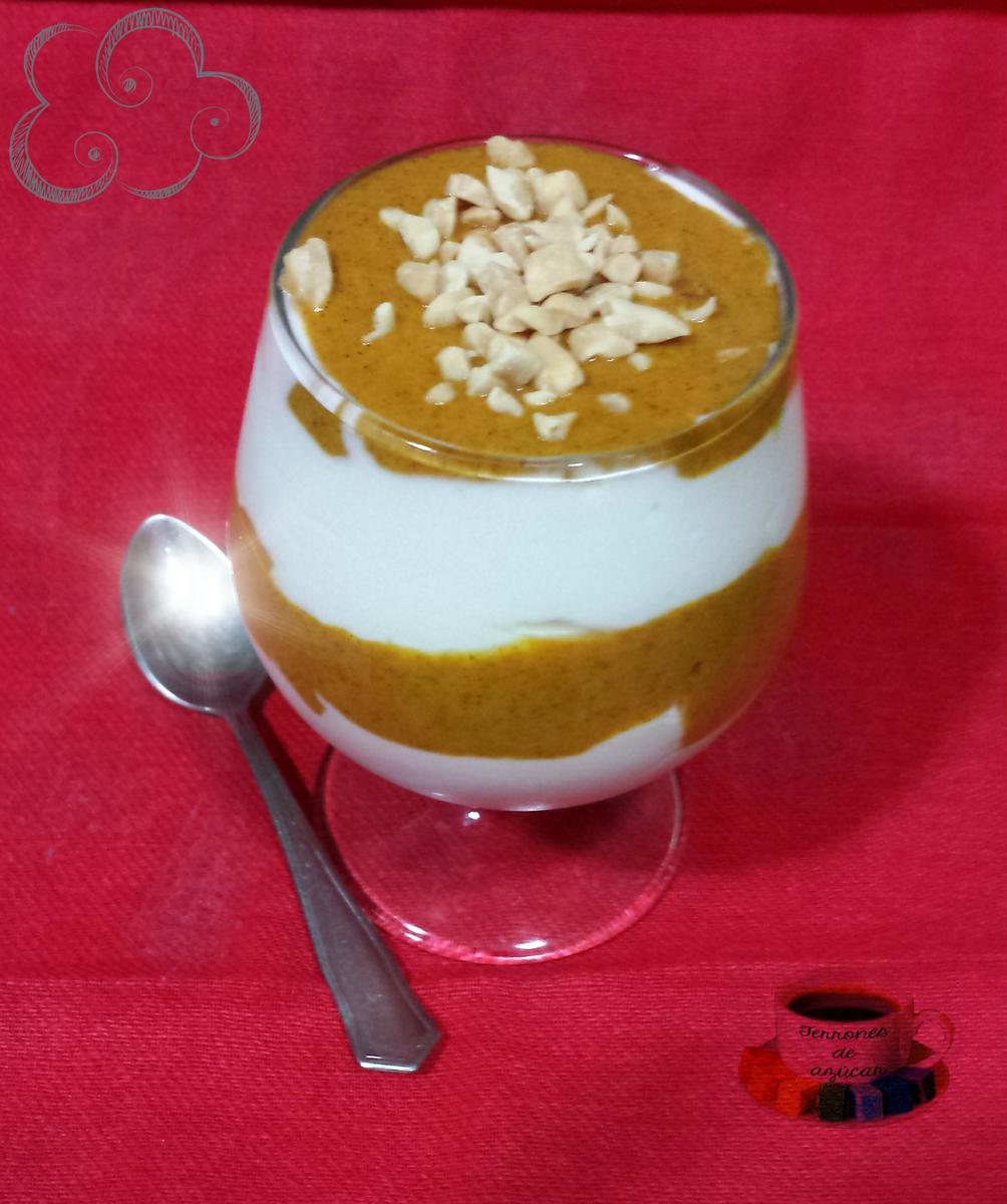 ciruelas con crema de yogur