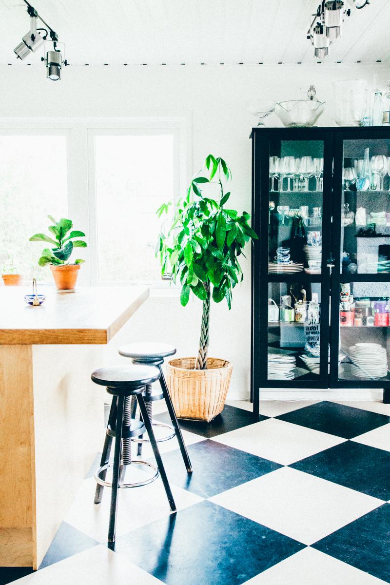 Vitrinas en la cocina