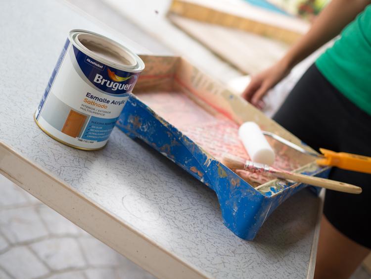 Probando las nuevas pinturas de Bruguer efecto chalk paint | Decoración