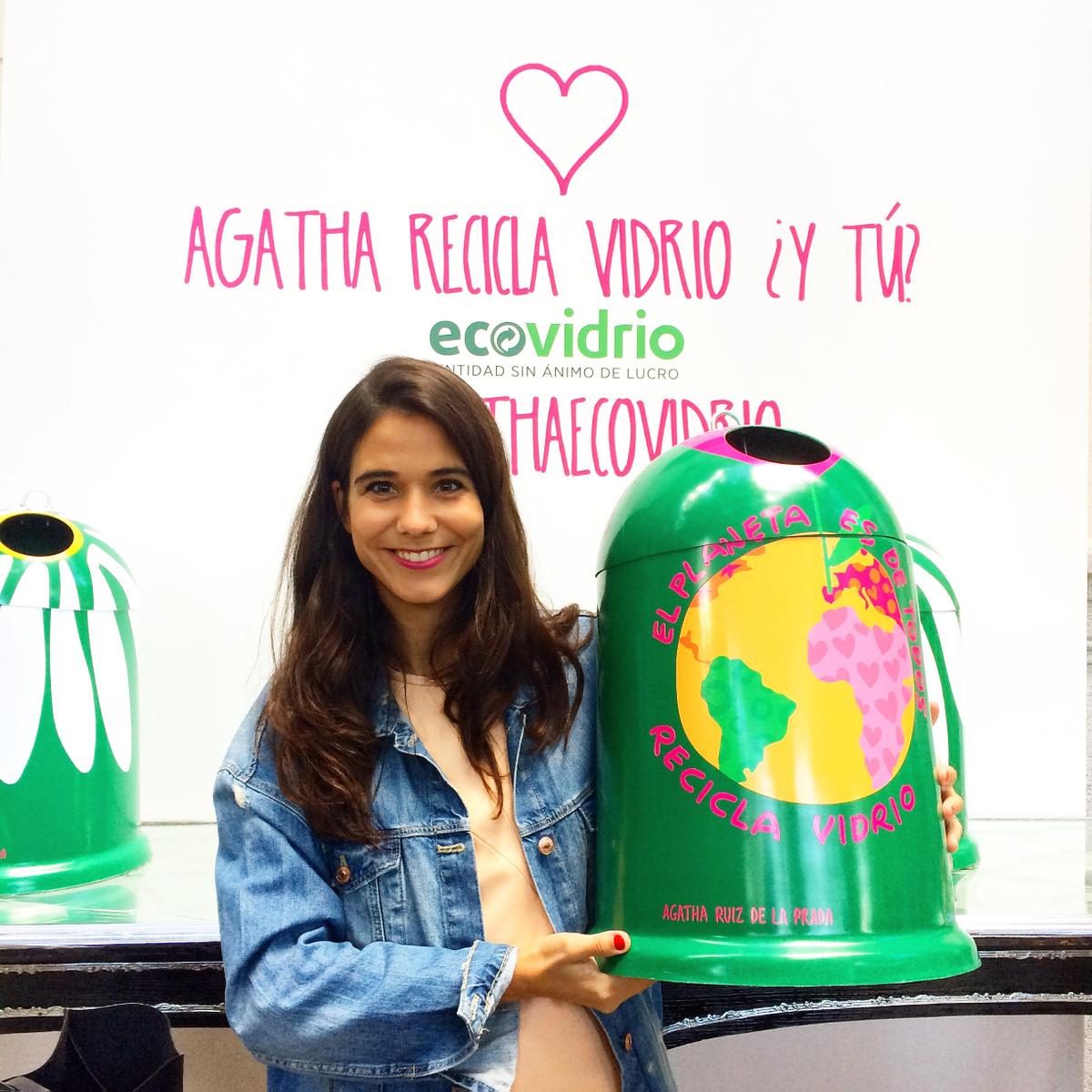 evento ecovidrio y agatha ruiz de la prada