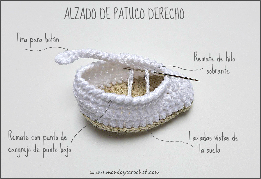 Alzado terminado patuco derecho