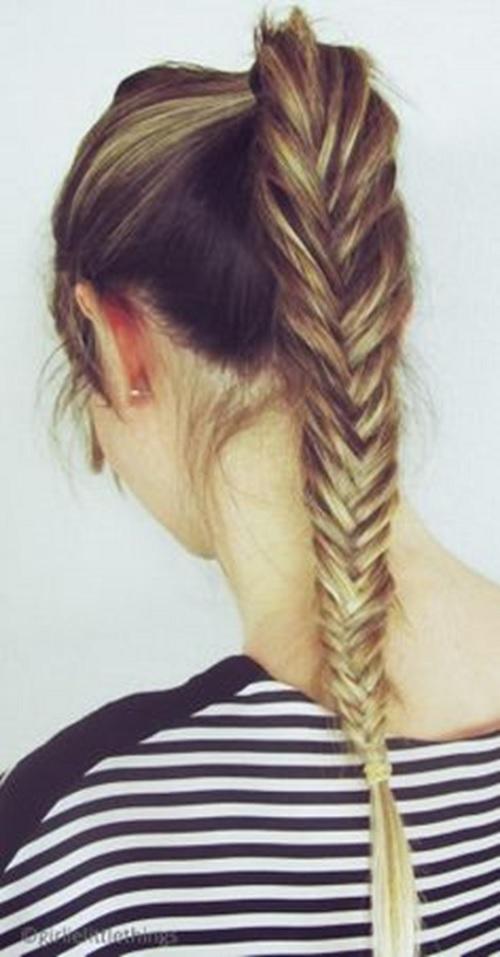 peinado con coleta sencillo