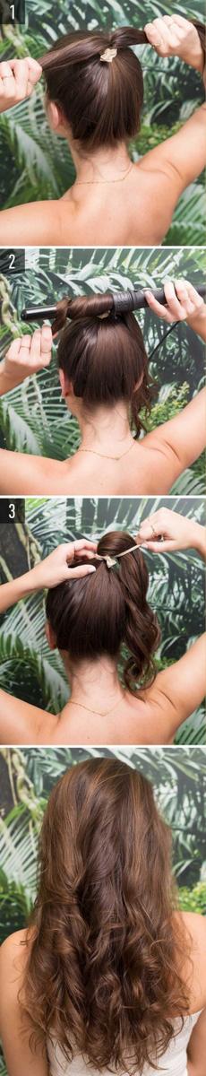 sencillo peinado ondulado