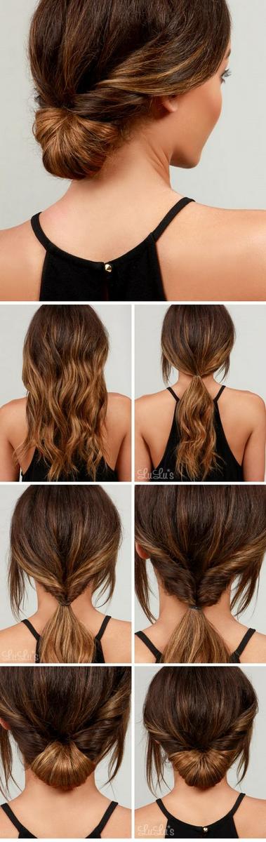 cabello recogido sencillo