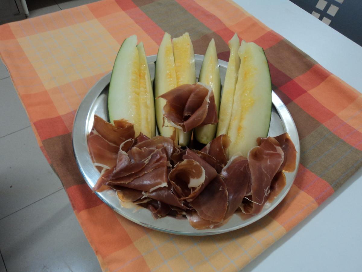 Melón con jamón