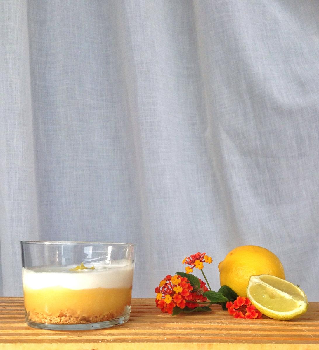 Delicias de limón en vaso