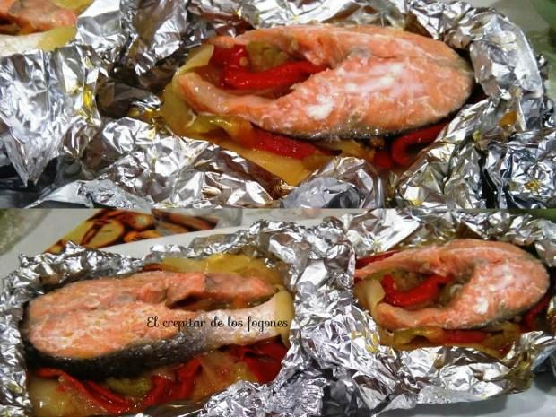 papillote de salmón