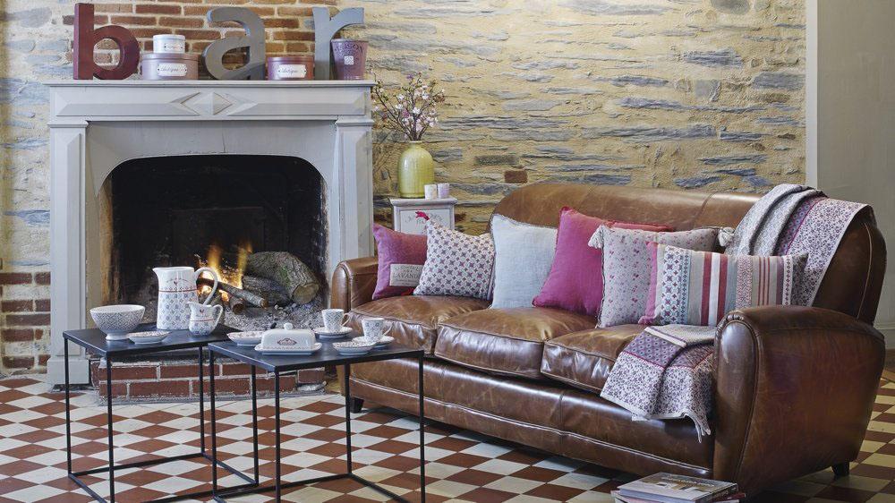 chimenea de salon maisons du monde vintage