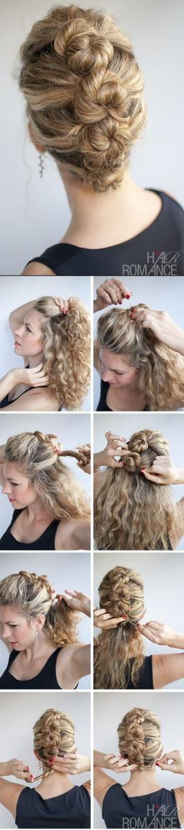 peinado recogido pelo crespo