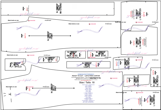 Descarga gratis los Moldes de Saco Casual y Pantalón para niños y jovencitoS