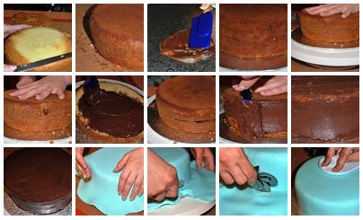 tutorial fondant mosaico tarta margaritas