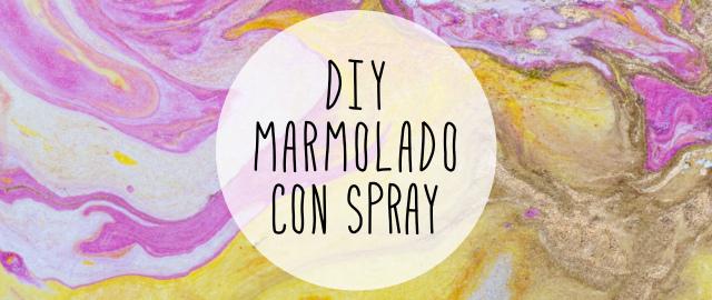 marmolado con spray DIY by "I am a Mess Blog"