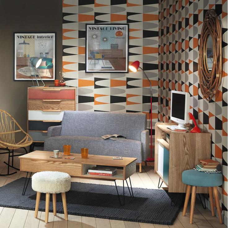 salon ordenado maison vintage