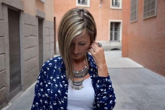 Oversized shirt dress