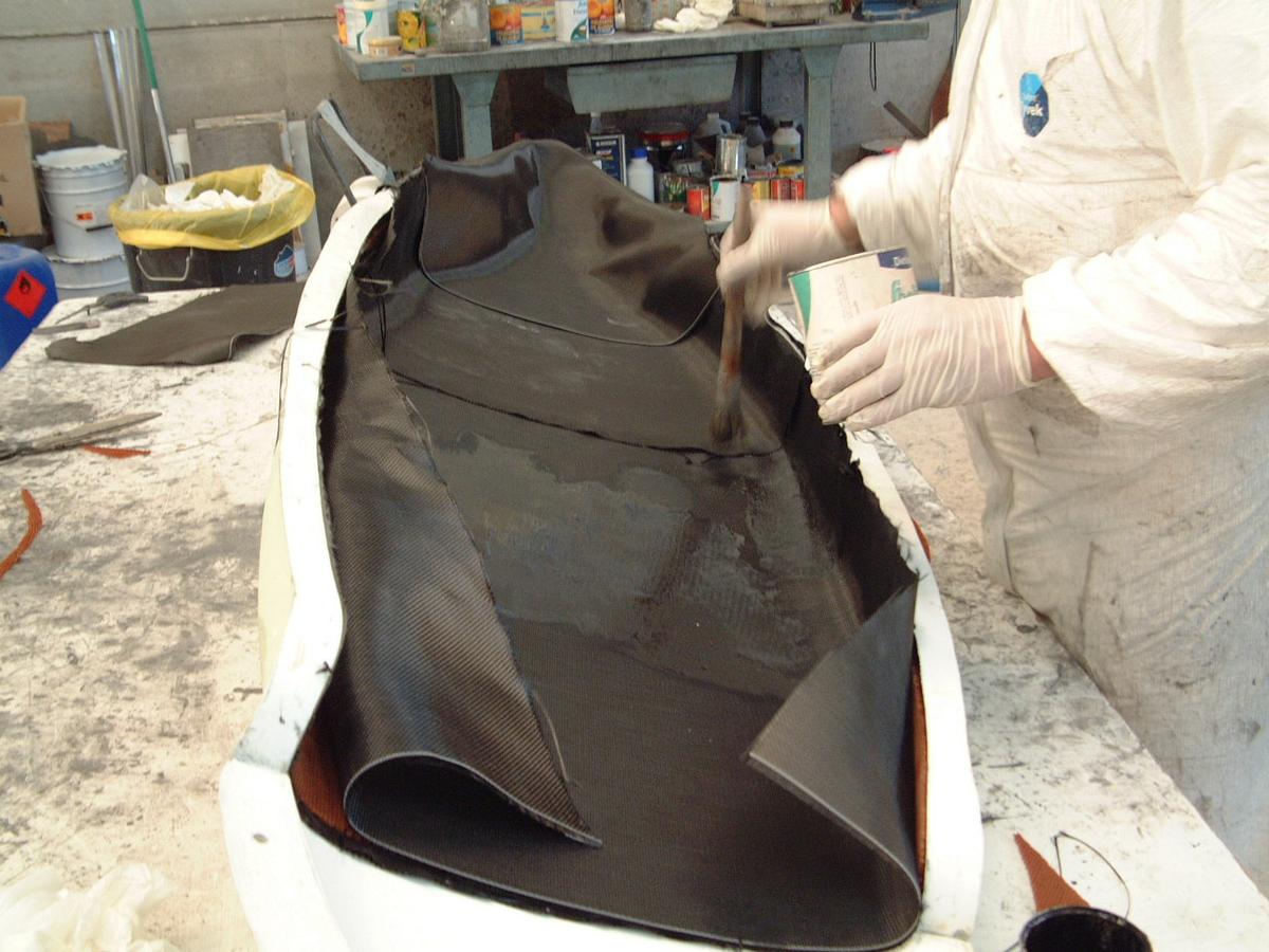 Detalle de las ultimas capas de carbono