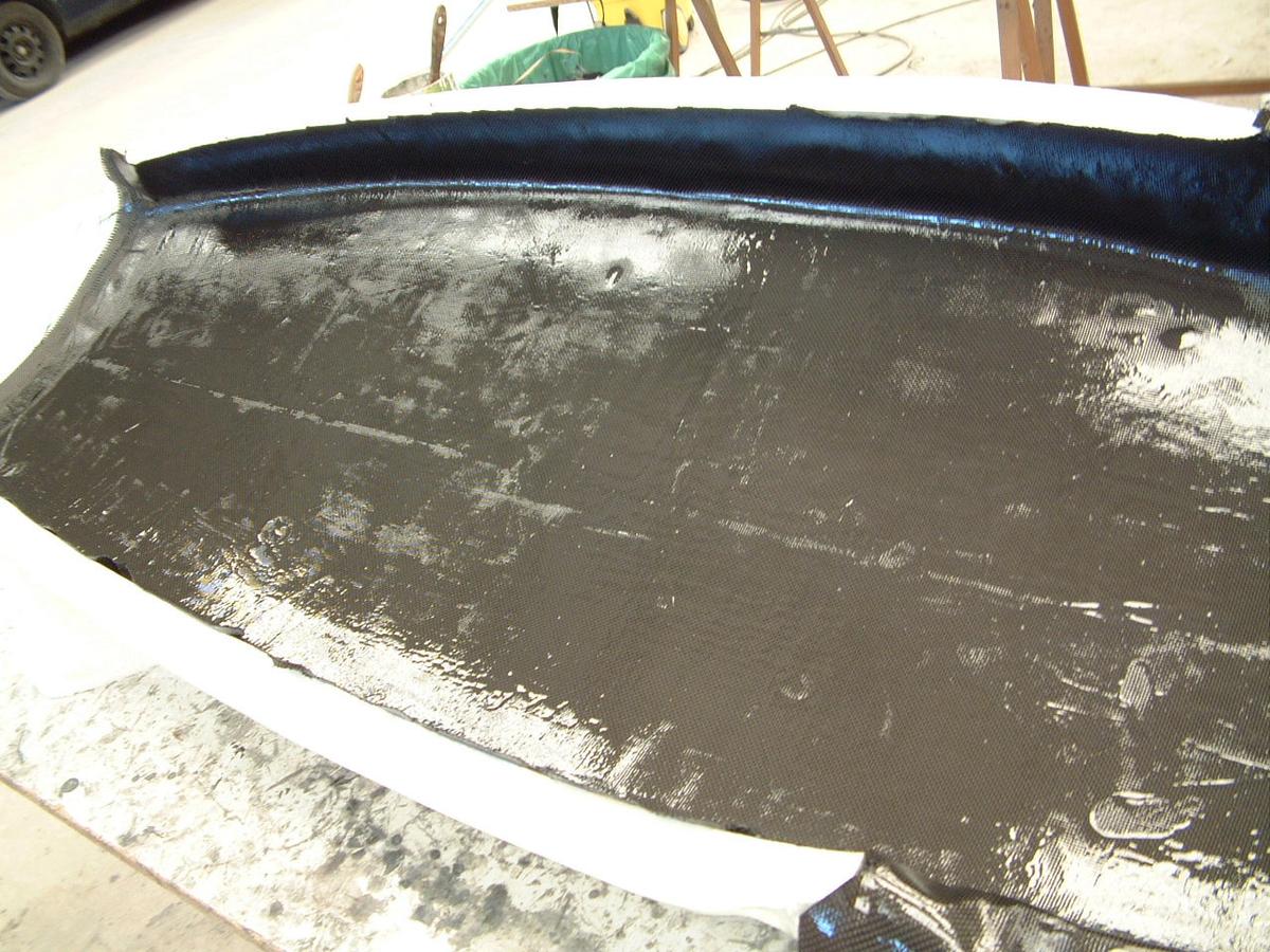 La fibra de carbono correctamente empapada