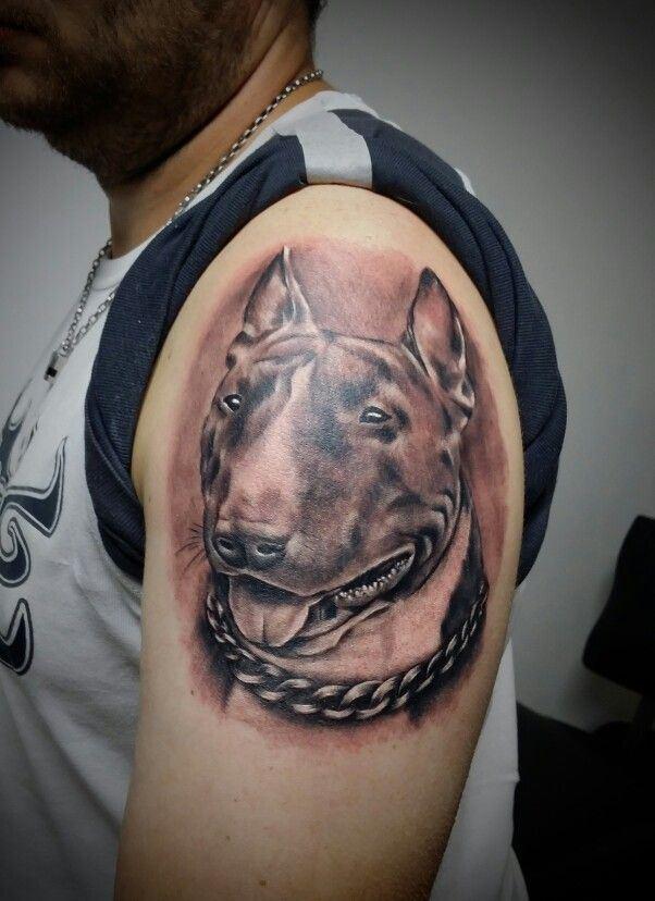 tatuajes cachorro bull terrier