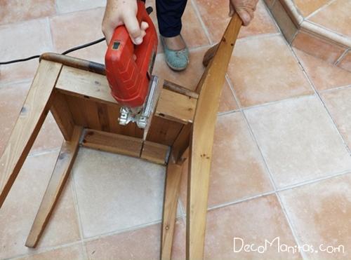Reciclar muebles con otro uso reciclaje creativo de una vieja silla 6