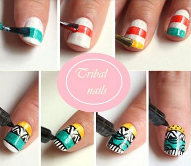 Uñas-estilo-bohemio-Dale-estilo-a-tus-uñas-nail-art-DIY-estilo-bohemio-primavera-verano-2016-1