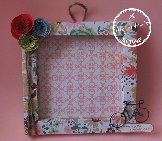 Marco-para-fotos-con-flores-de-papel