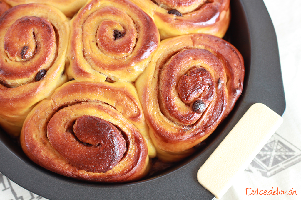 Rollos de Calabaza y Chocolate y Mermelada de Calabaza y Naranja a la Vainilla