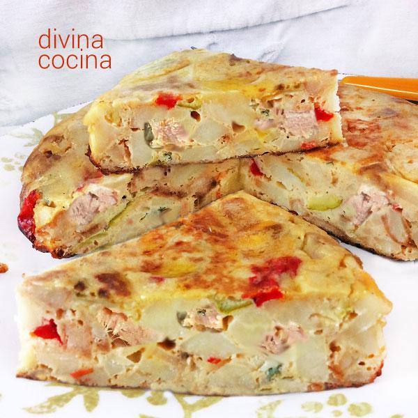 tortilla-de-patatas,-atun-y-verdura