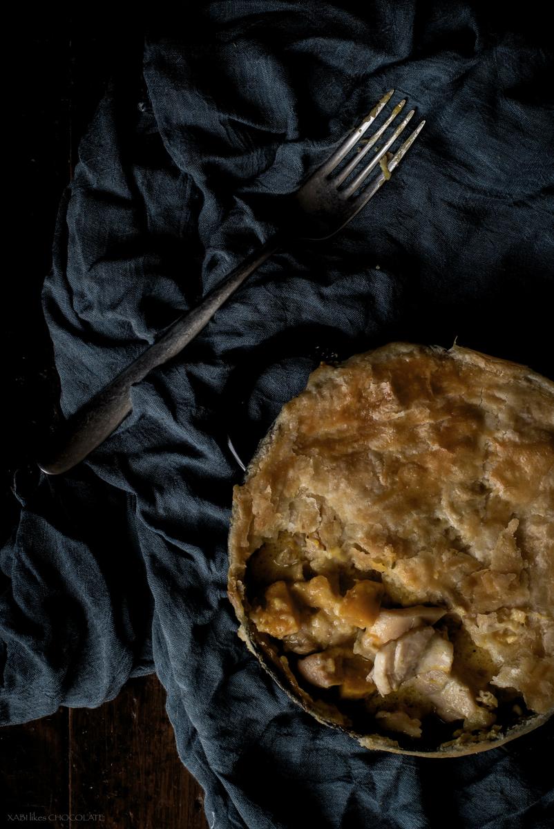 Pastel de Pollo, pastel de pollo y calabaza, queso, idiazabal, photography, food photography, food photographer, blog, food styling, chicken and pumpkin pie, pot pie, hojaldre