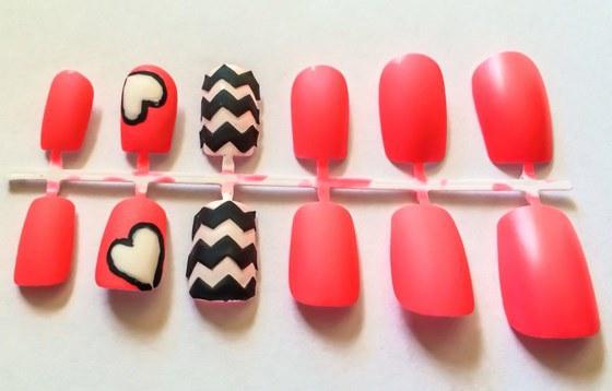 uñas postizas con formas