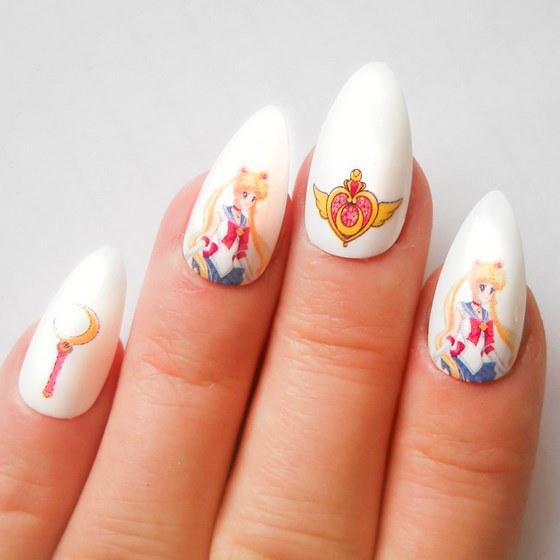 uñas sailor moon artificiales