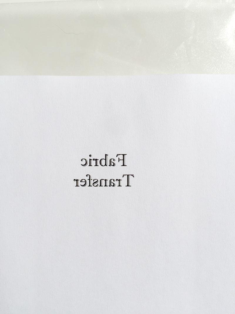 002How to transfer on fabric in less than 5 minutes