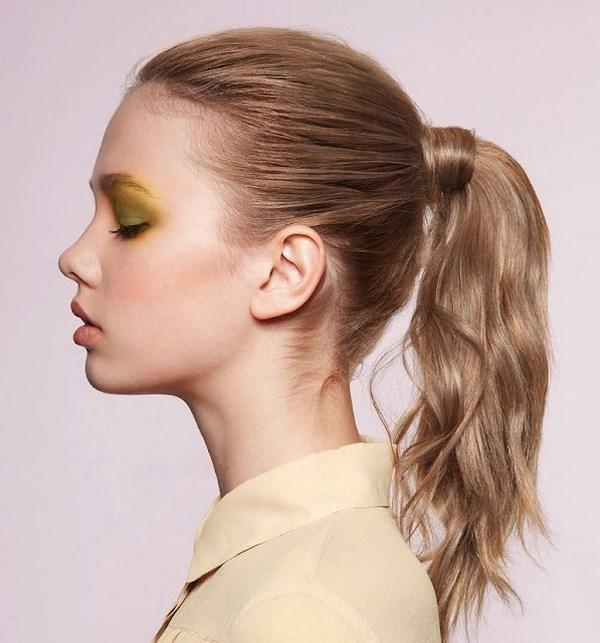 cola de caballo peinado para cuidar el cabello