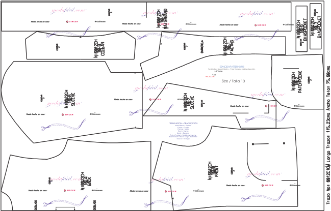 Descarga gratis los Moldes de Chaqueta casual Infantil y Juvenil 