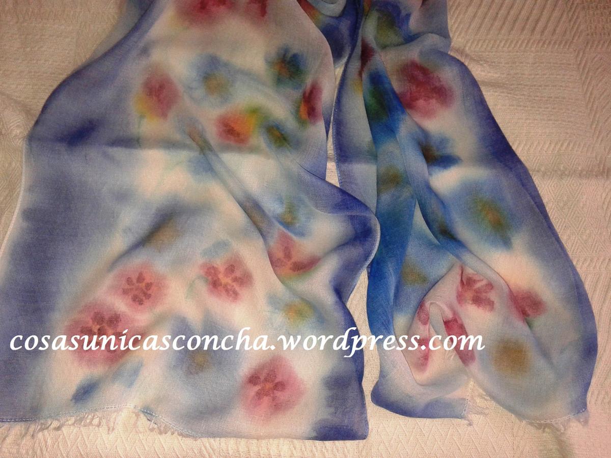 fular de seda y lana