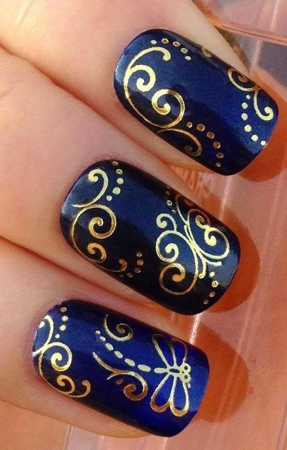 uñas elegantes estampadas