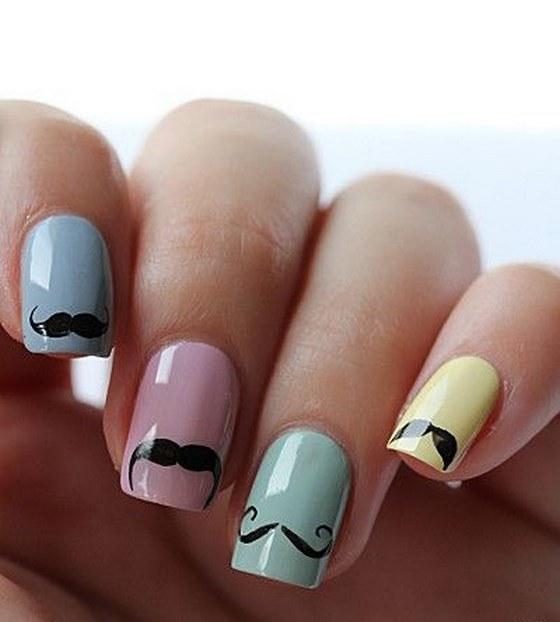 uñas acrilicas mostacho