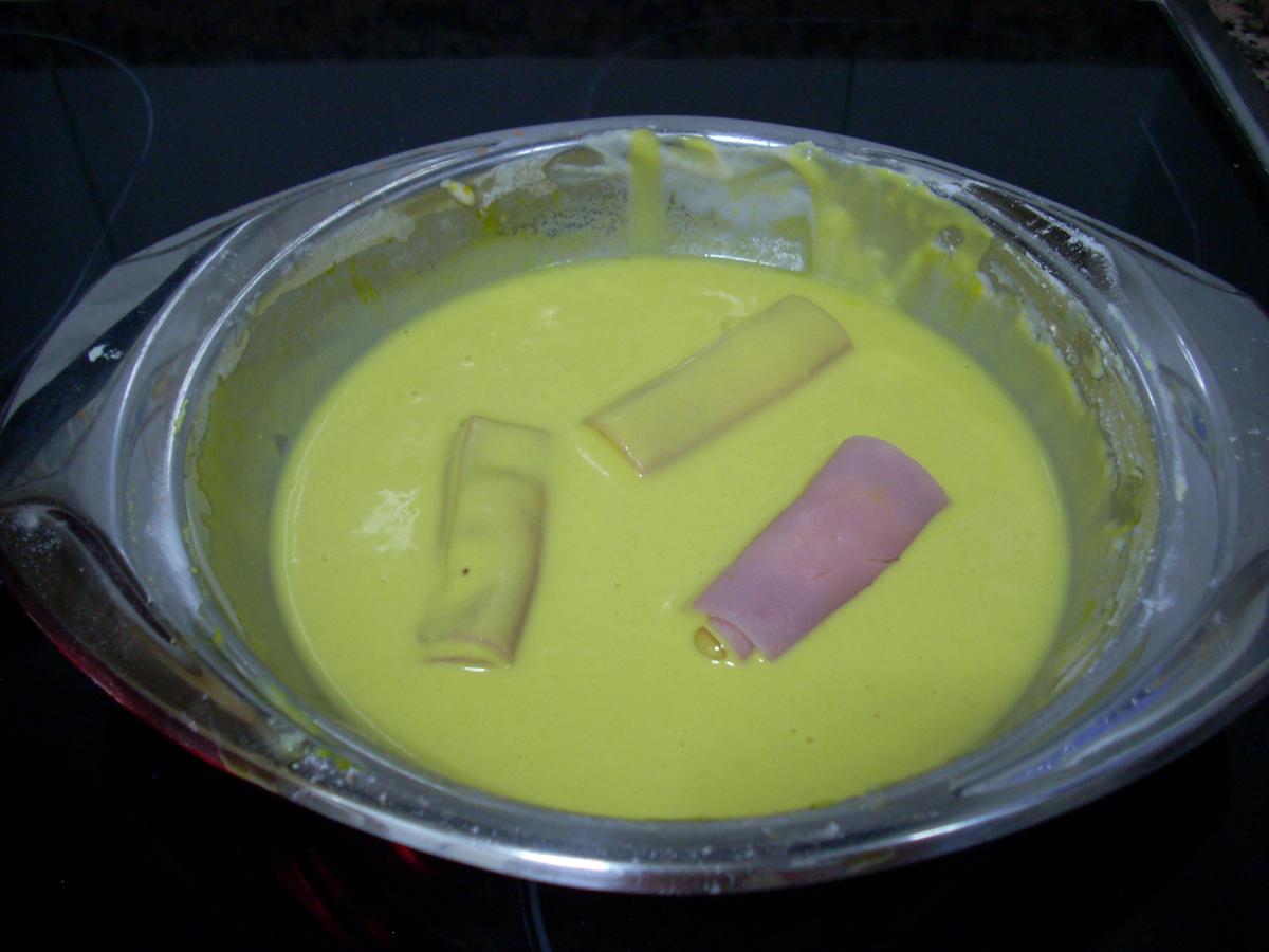 Jamón y queso tempura