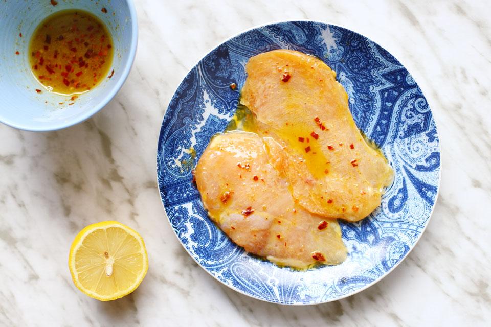 Fajitas de pollo con aguacate