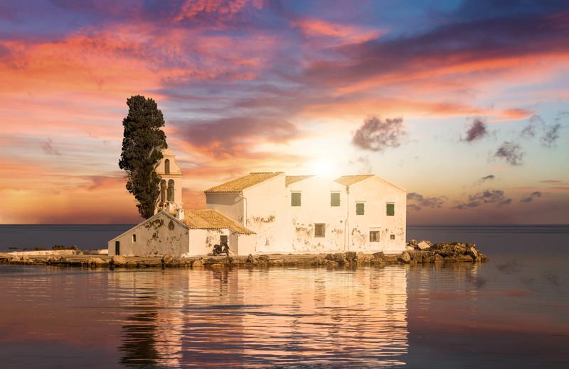 Corfu - Monasterio Vlacherna, Islas Griegas