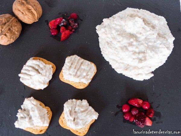 paté de queso azul y nueces