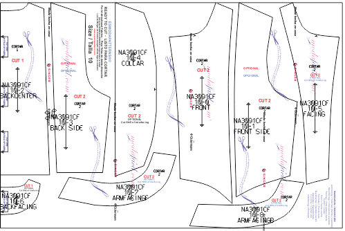 Descarga gratis los Moldes de blusa, chaleco y falda tipo casual para niñas y jovencitas 