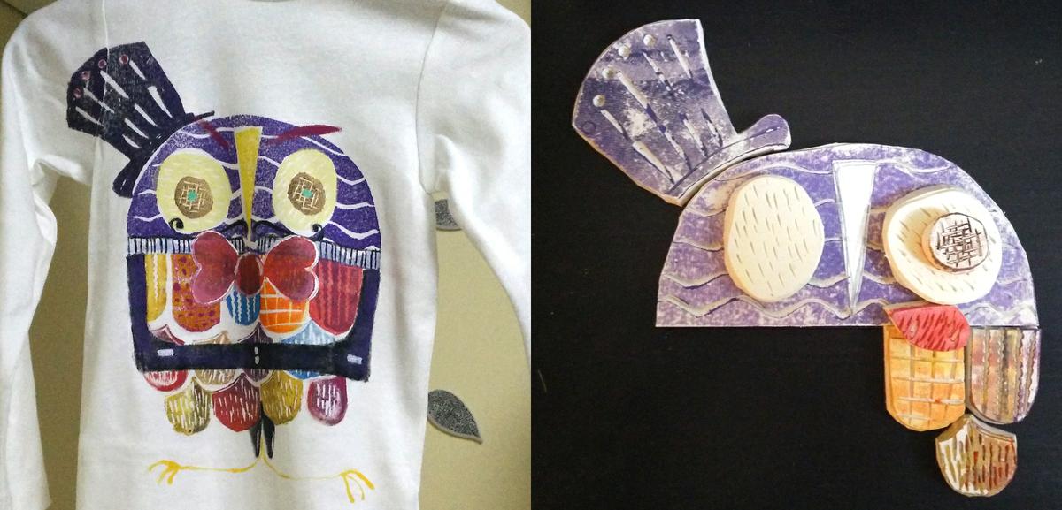 buho de gala con los sellos