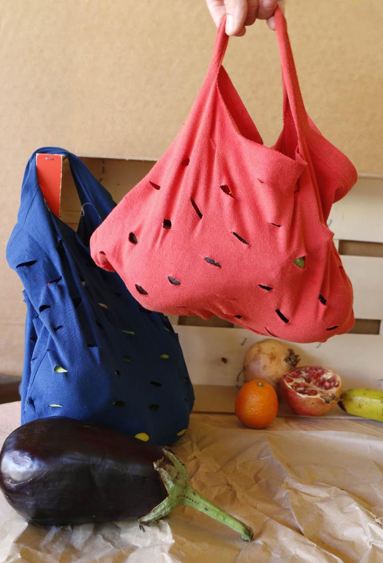 Bolsas con camisetas recicladas 34