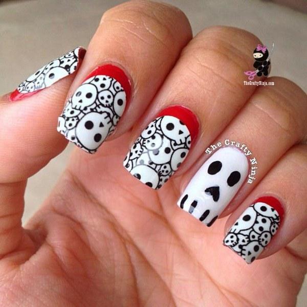 diseño de uñas para halloween