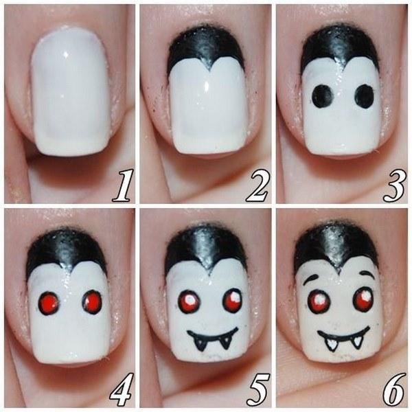 uñas de halloween tutorial