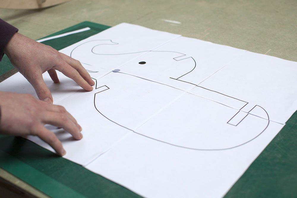 balancin de madera qlqfante plantilla