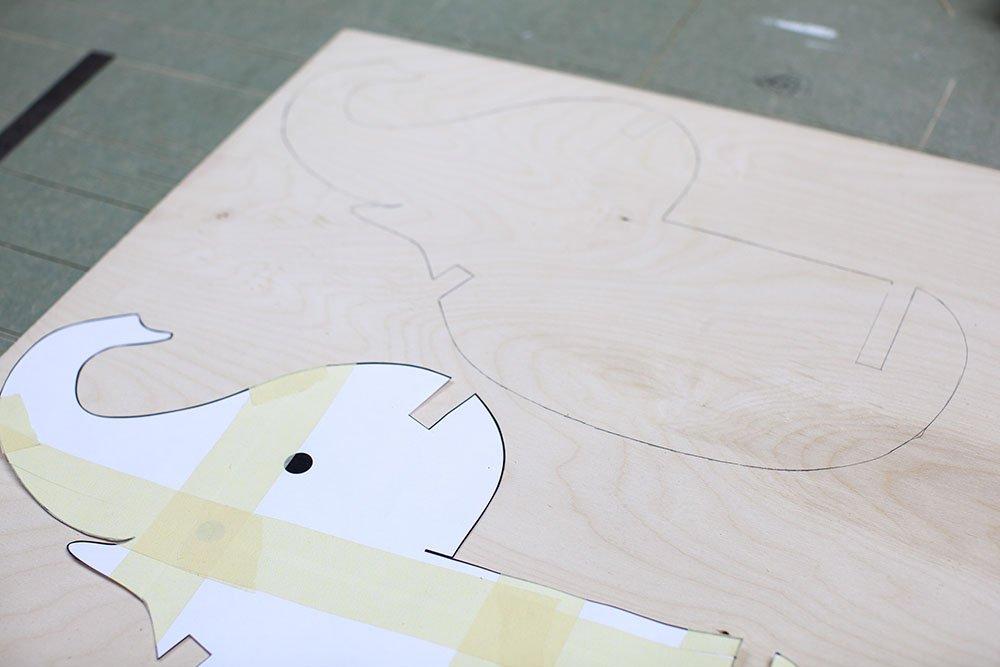 balancin de madera elefante madera