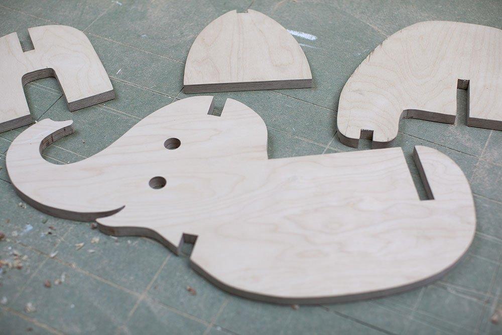 balancin de madera elefante piezas madera