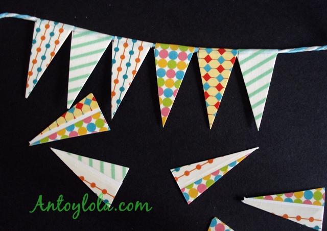 mini guirnalda de banderines 