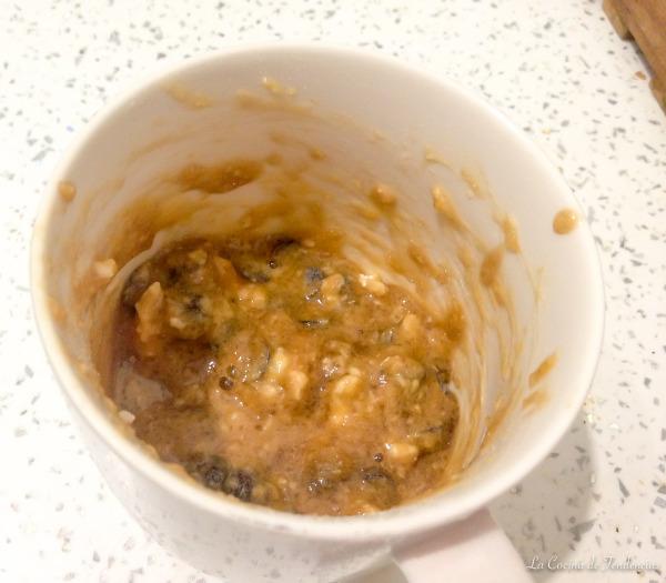 mug cake de pepitas de chocolate