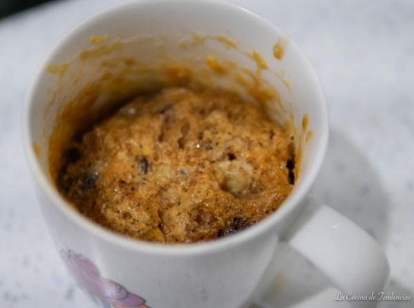 mug cake de pepitas de chocolate